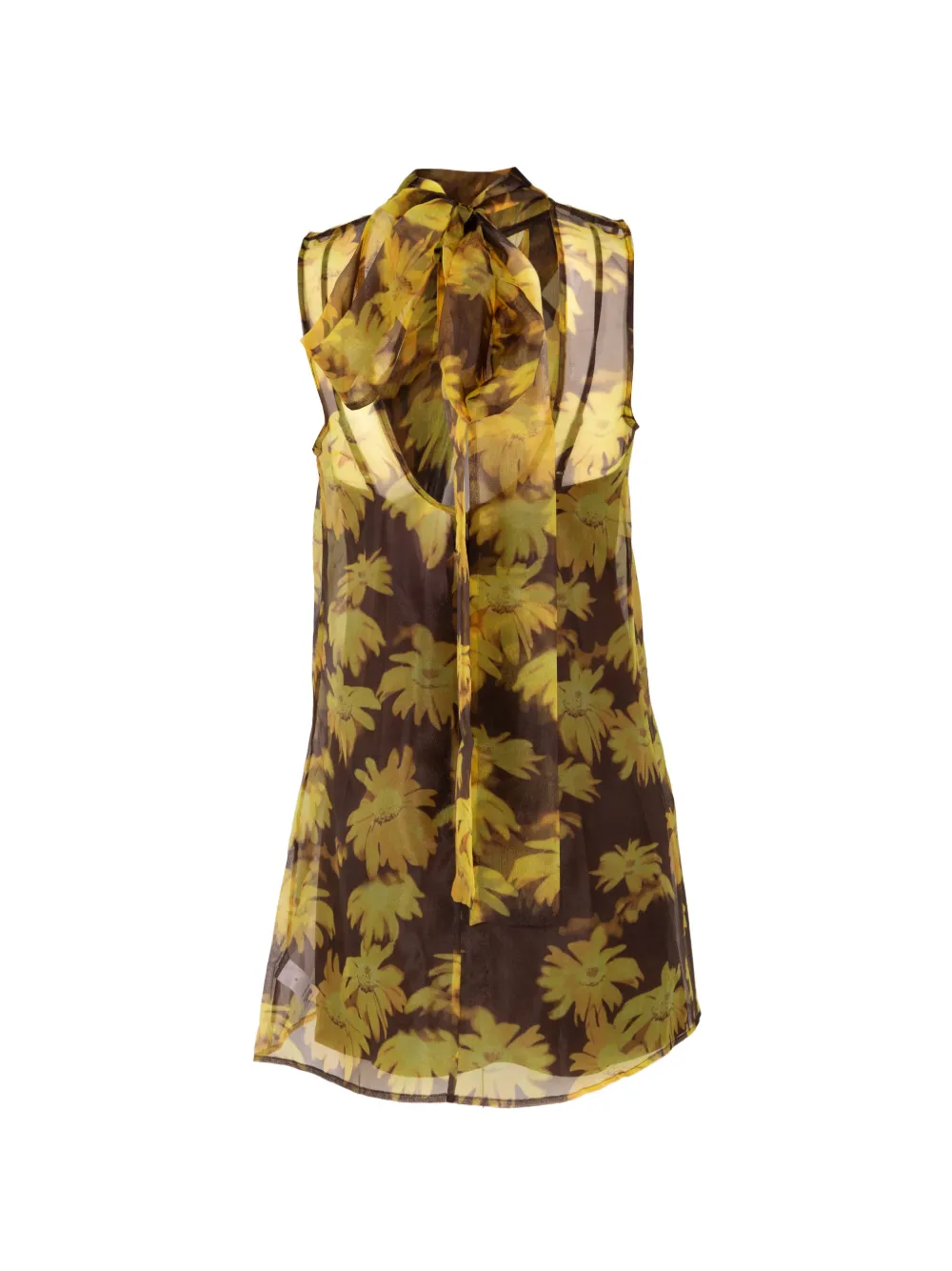 STAUD Albee mini-jurk met bloemenprint Bruin