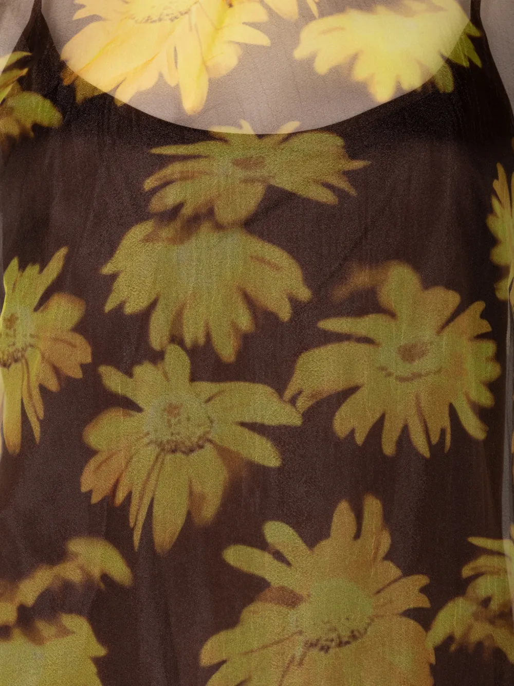 STAUD Albee mini-jurk met bloemenprint Bruin