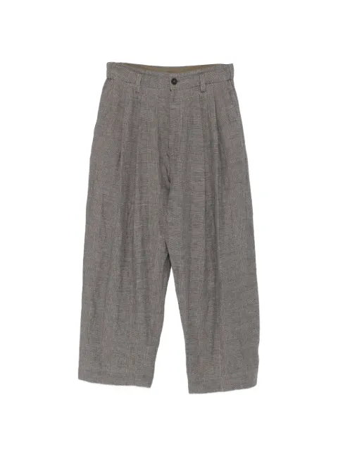 Ziggy Chen Calça com padronagem xadrez