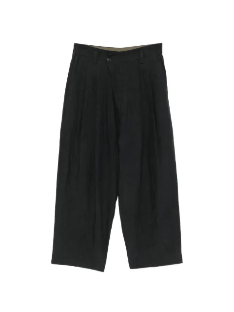 Ziggy Chen pleated-waistband pocket trousers