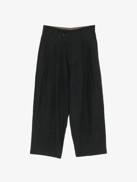 Ziggy Chen pleated-waistband pocket trousers