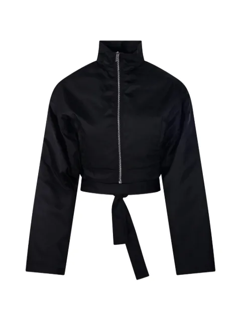 Alaïa taffeta belted bomber