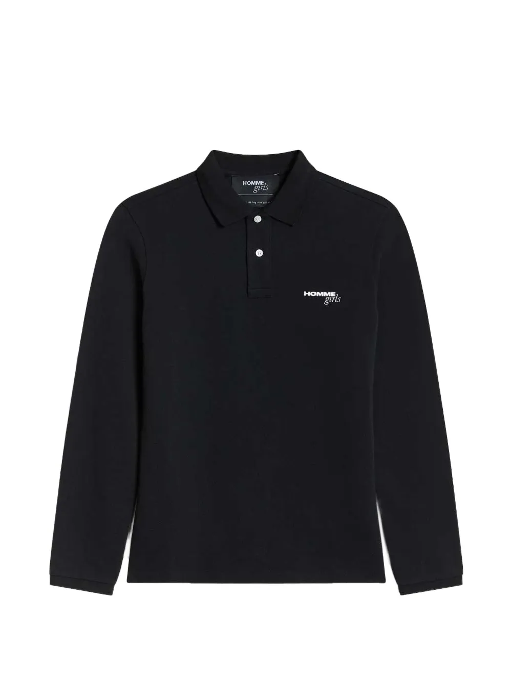 HommeGirls logo-print piqué polo shirt - Nero
