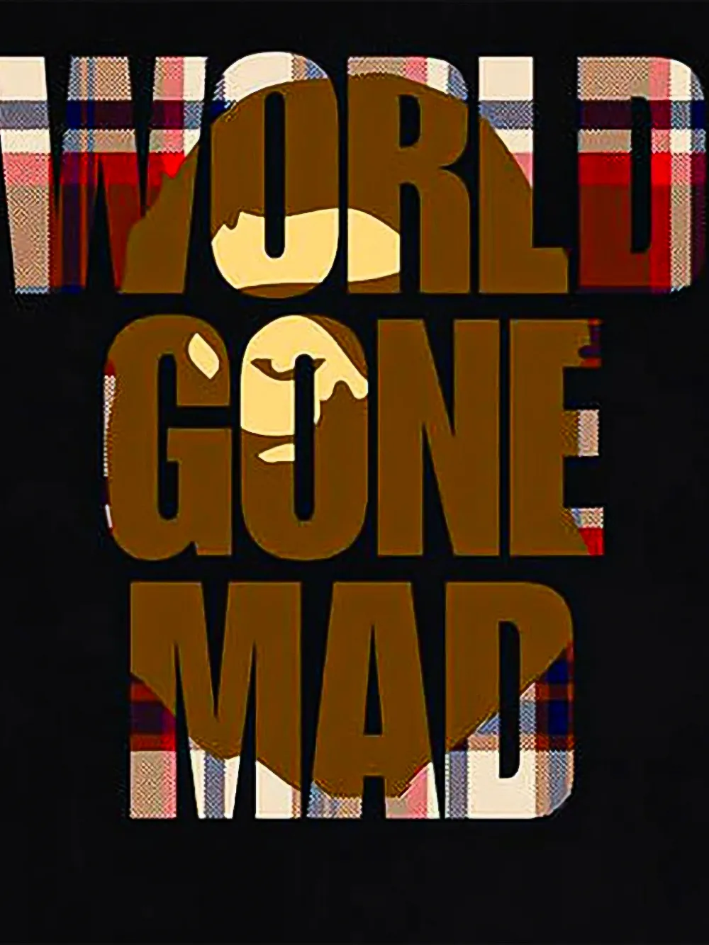 A BATHING APE Head WGM T-shirt Zwart