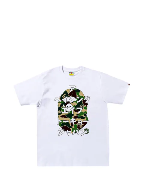 A BATHING APE® camiseta ABC Camo Japanese