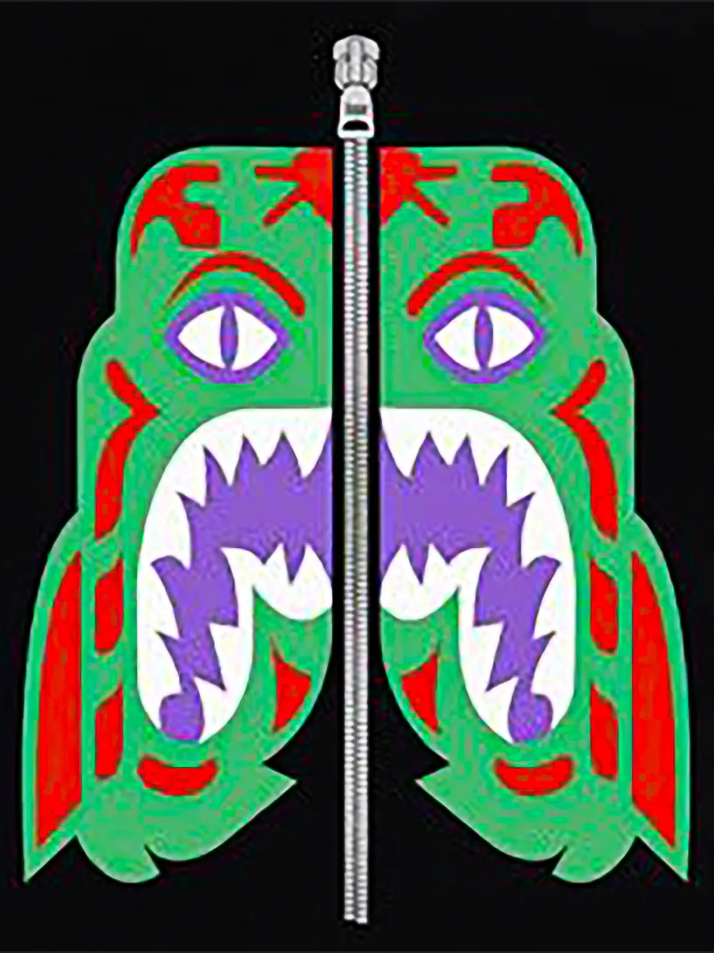 A BATHING APE T-shirt met camouflageprint Zwart