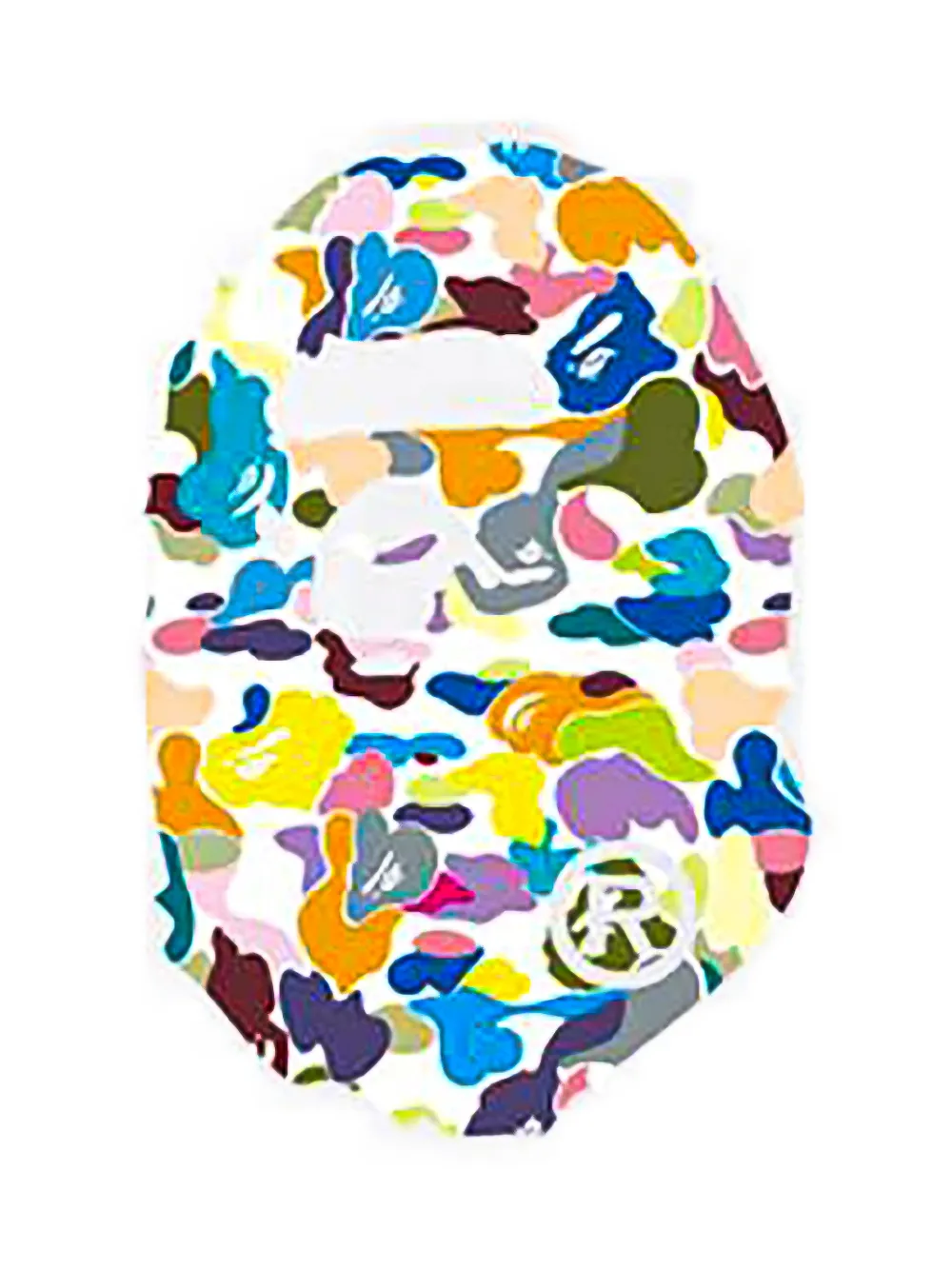 A BATHING APE Head camouflage-print T-shirt Wit