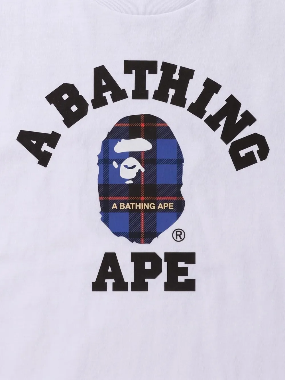 A BATHING APE logo-print T-shirt Wit