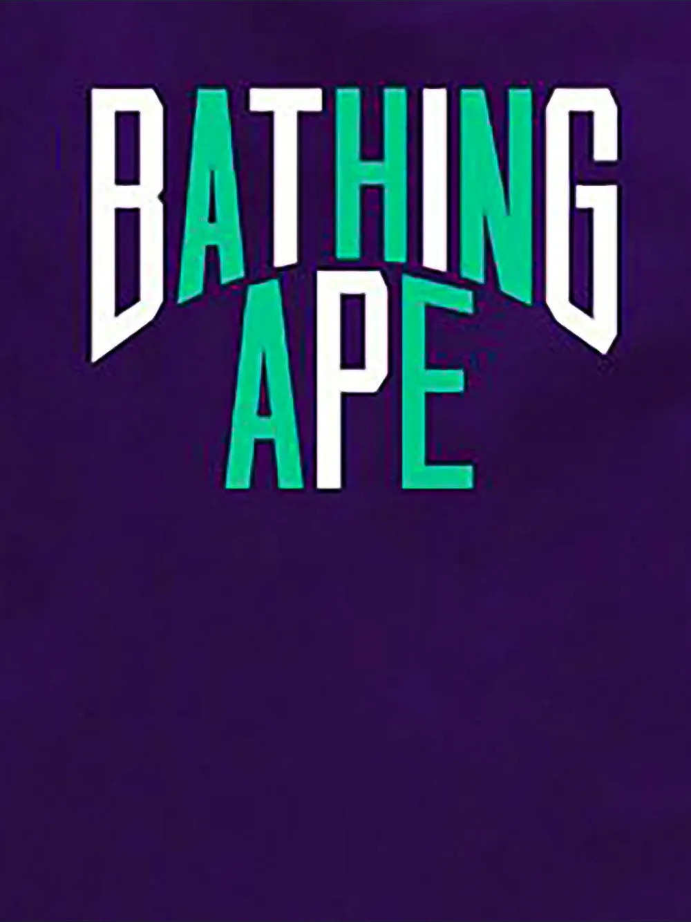 A BATHING APE Colors NYC T-shirt met logoprint Paars