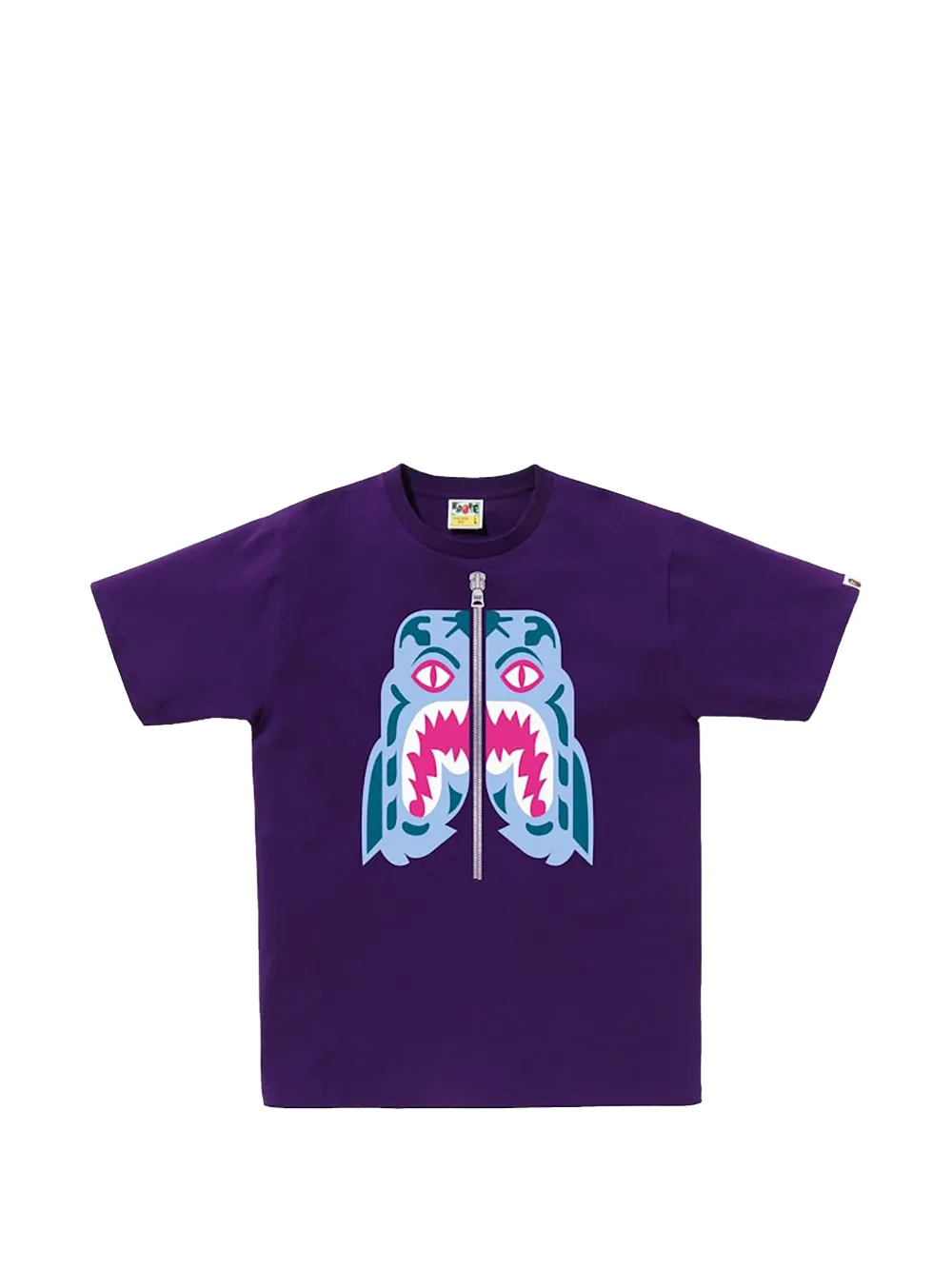A BATHING APE Tiger-print T-shirt Paars
