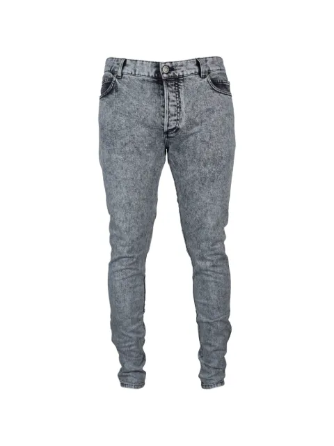 Balmain faded-effect jeans