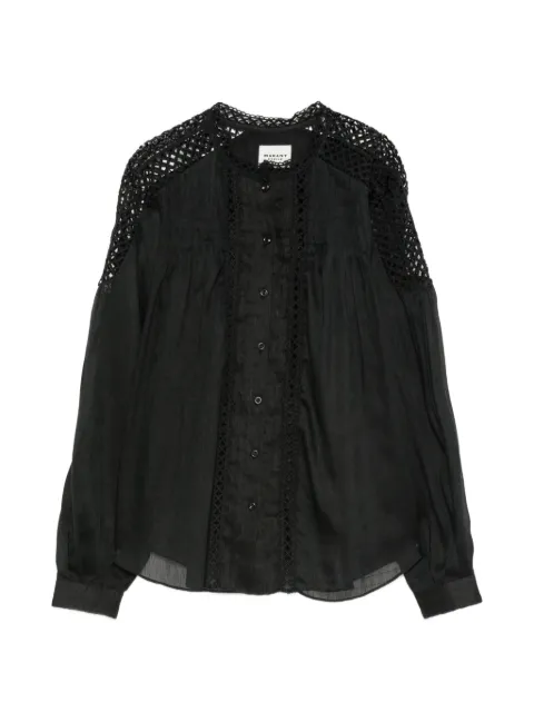 MARANT ÉTOILE Parina guipure-lace panelled blouse