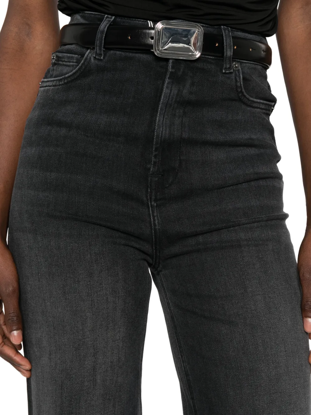 TWINSET Jeans met wijde pijpen Grijs