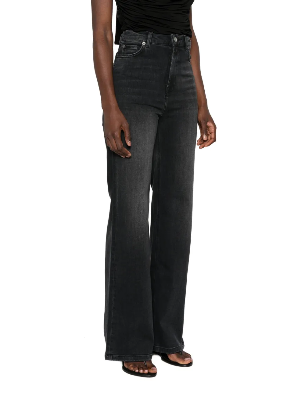 TWINSET Jeans met wijde pijpen Grijs