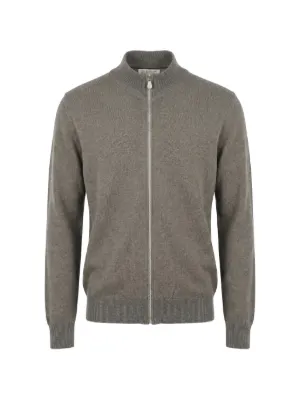 Brunello Cucinelli ハイネック ジップアップ カーディガン | グレー