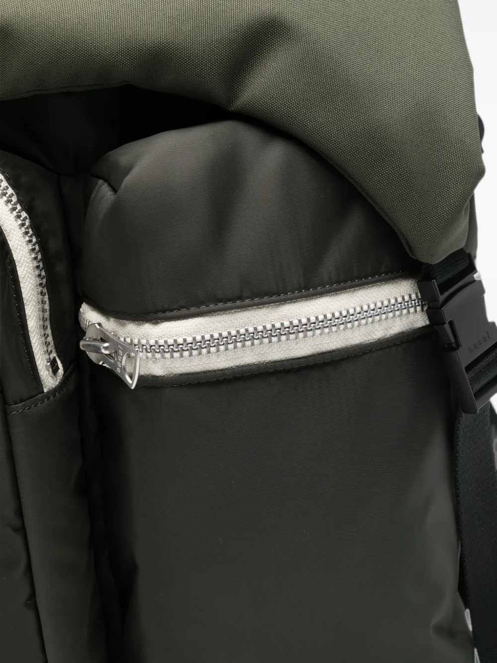 sacai Utility rugzak met ritszakken Groen