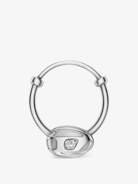 Diesel stainless steel hoop earring