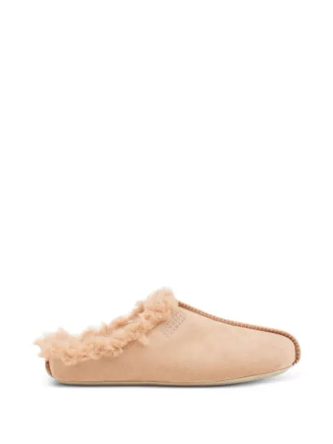 MM6 Maison Margiela 페이크 시어링 뉴메릭 프린트 슬리퍼
