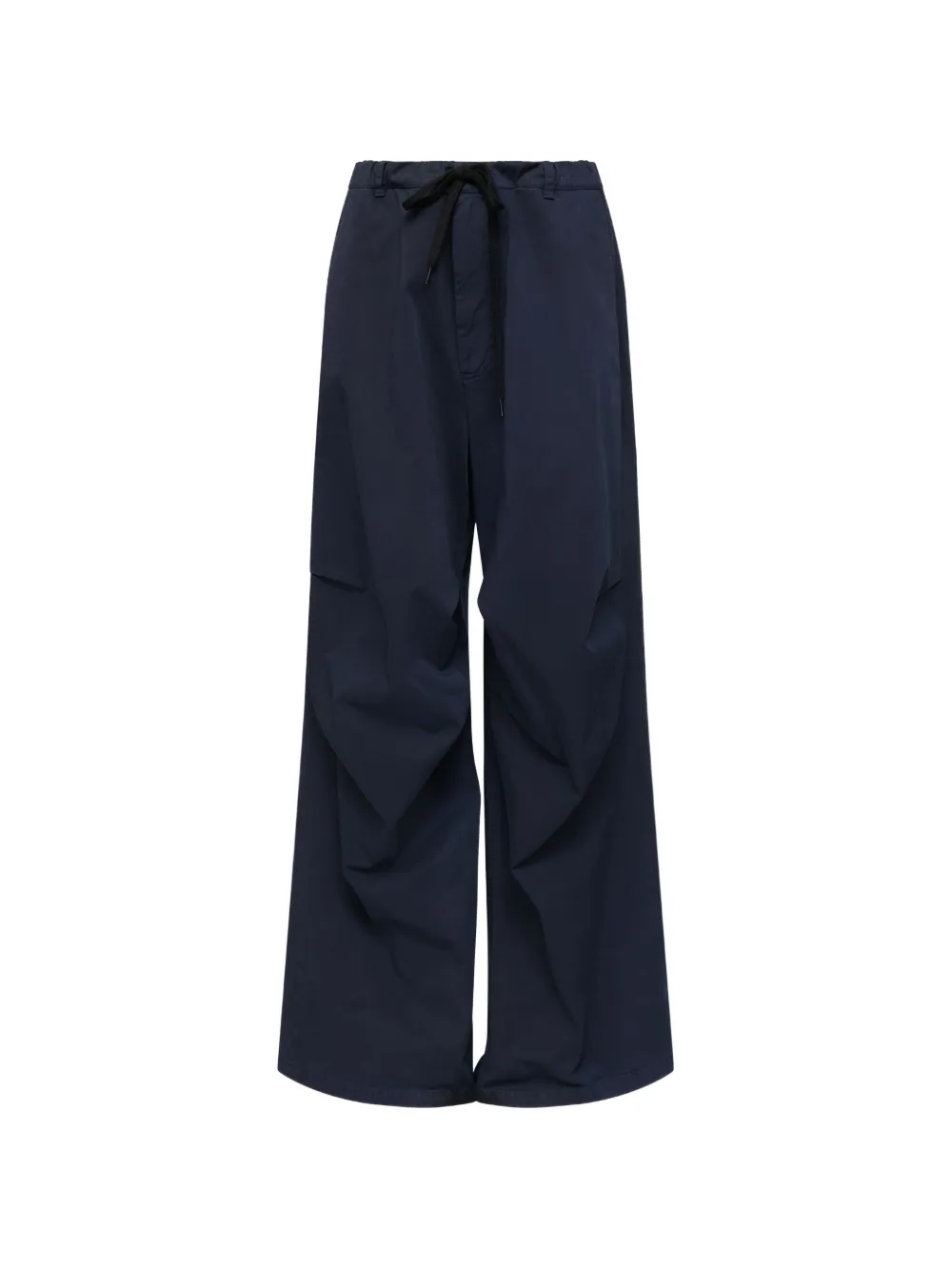 MM6 Maison Margiela drawstring-waist pleated pants - Blue