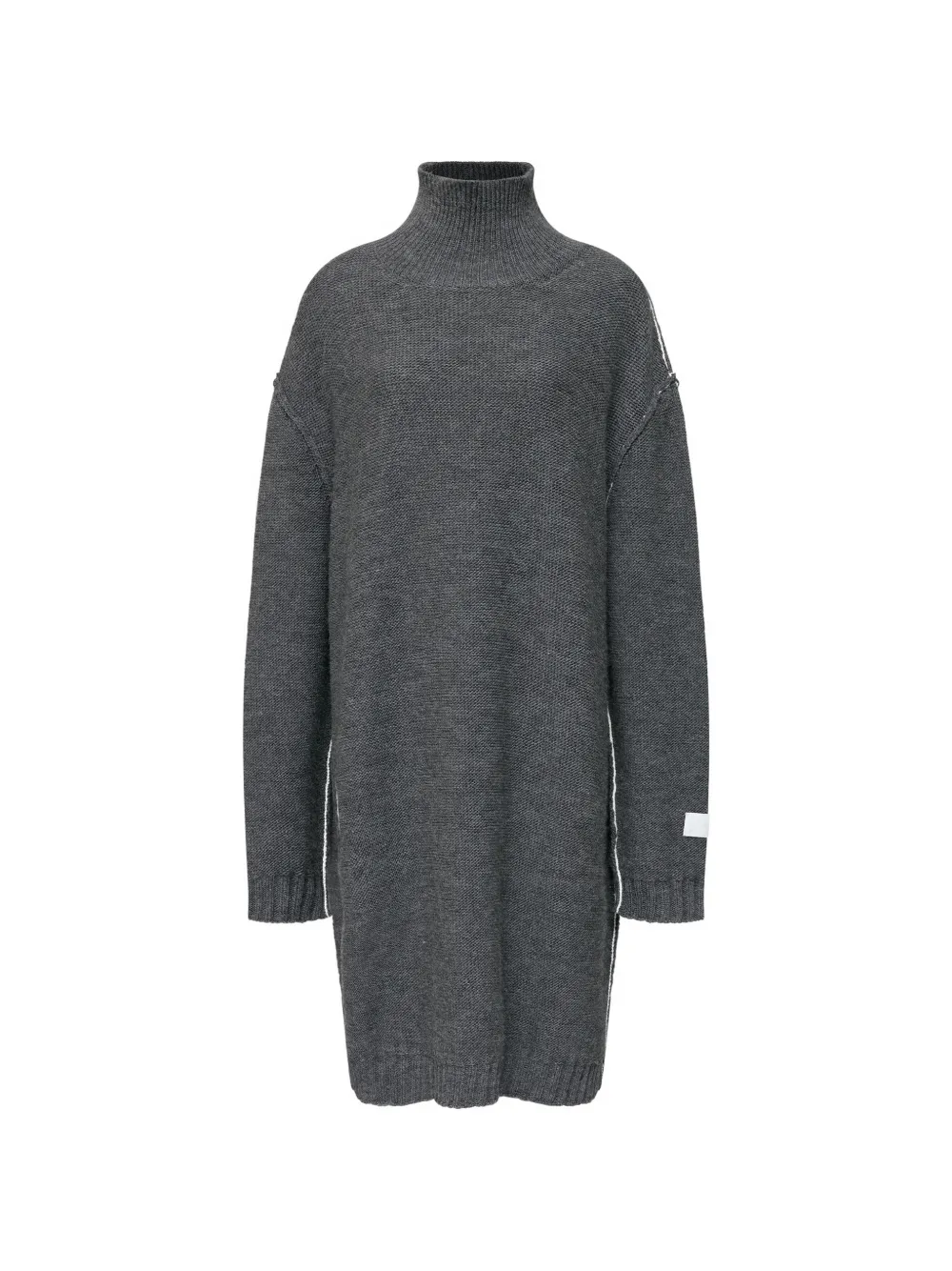 MM6 Maison Margiela high-neck knitted midi dress - Grigio