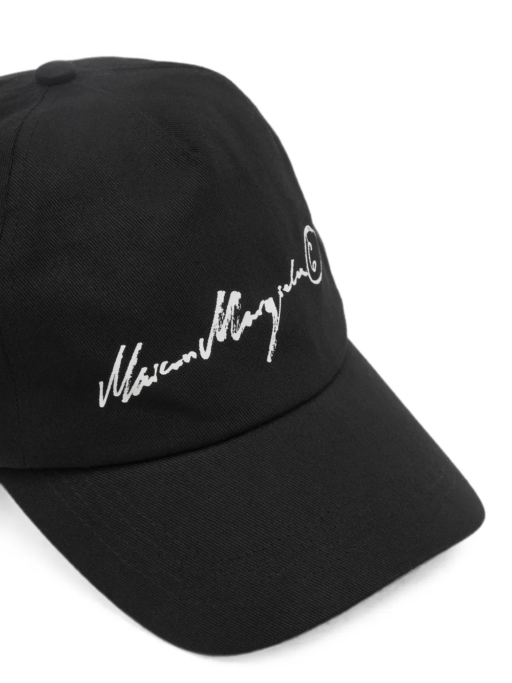 MM6 Maison Margiela Honkbalpet met logoprint Zwart