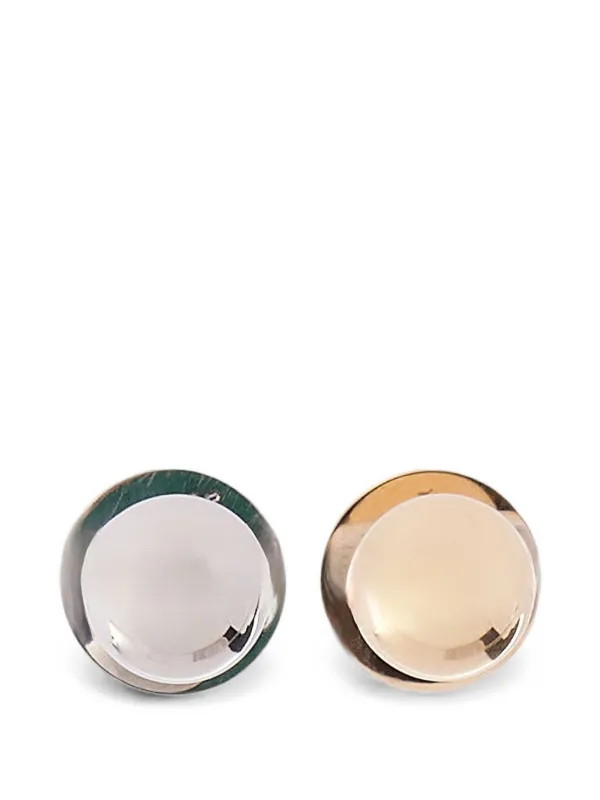 MM6 Maison Margiela Two-tone Orb Cluster Earrings in Silver