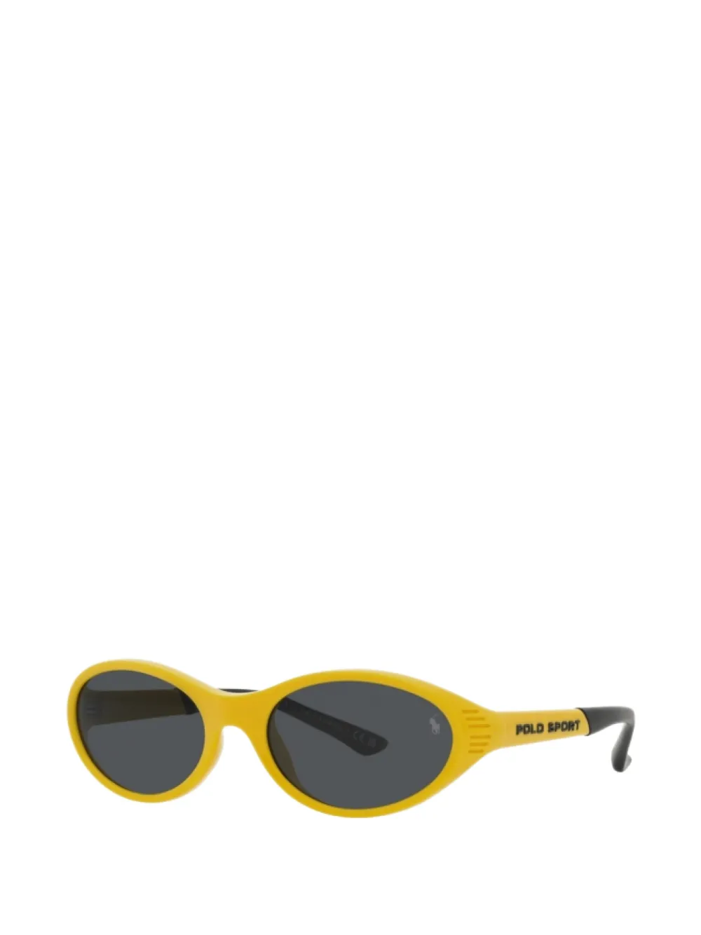 POLO RALPH LAUREN EYEWEAR Sport zonnebril met ovalen montuur Geel