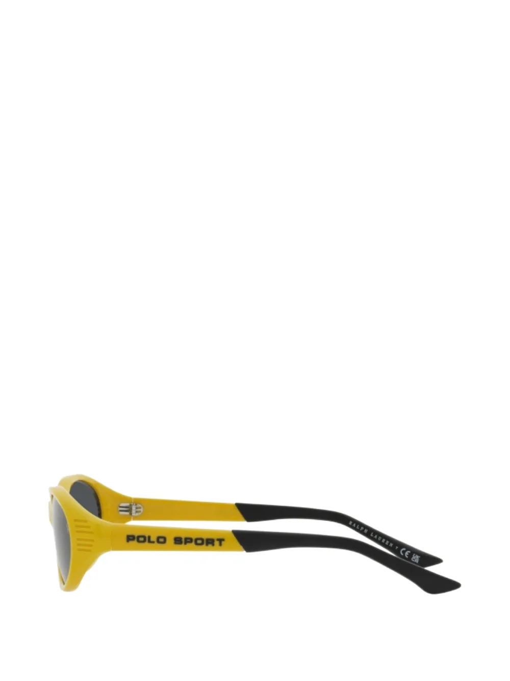 POLO RALPH LAUREN EYEWEAR Sport zonnebril met ovalen montuur Geel