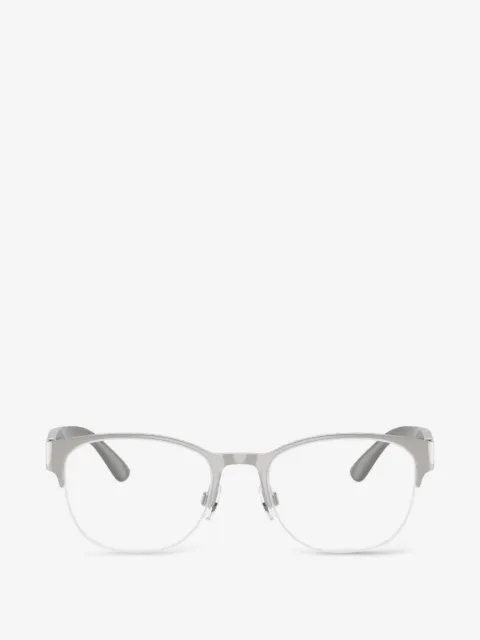 POLO RALPH LAUREN EYEWEAR brushed-finish half-rim glasses