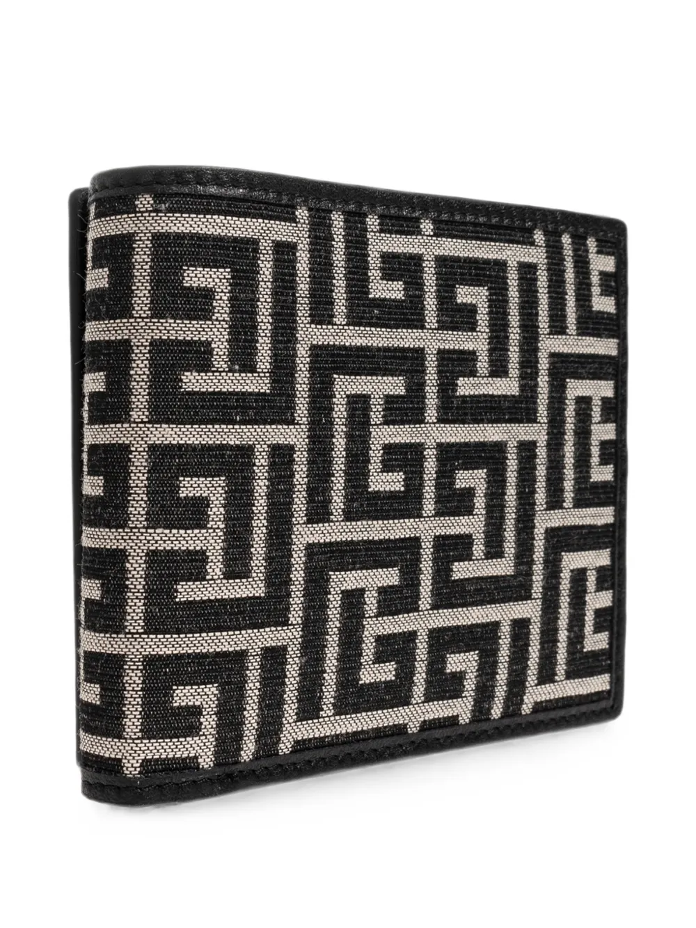Balmain Canvas portemonnee met monogram Zwart