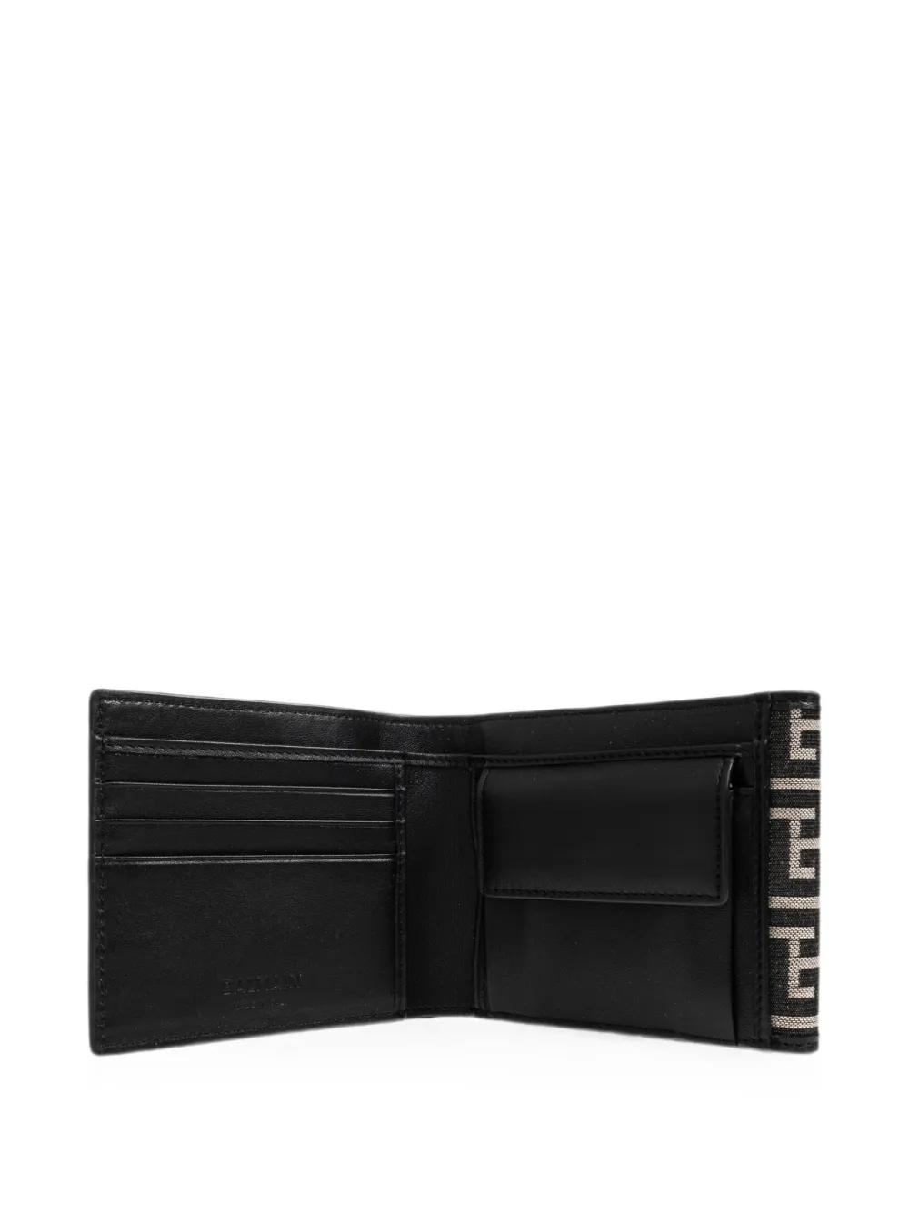 Balmain Canvas portemonnee met monogram Zwart