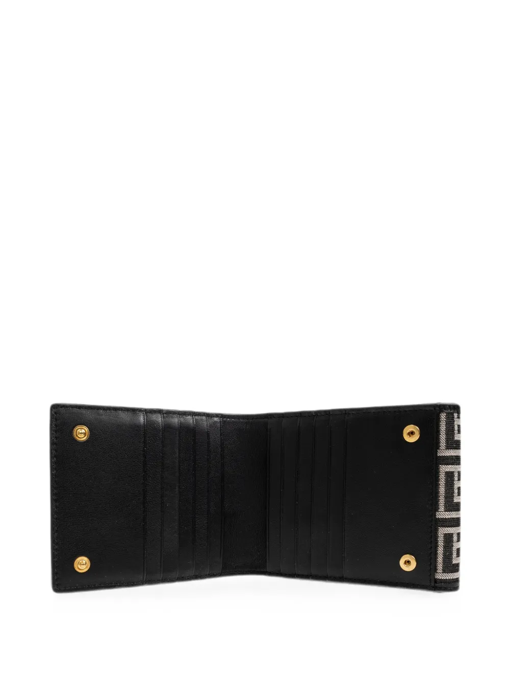 Balmain Canvas portemonnee met monogram Zwart
