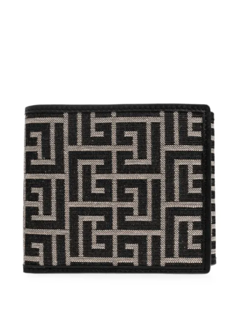 Balmain monogram canvas wallet