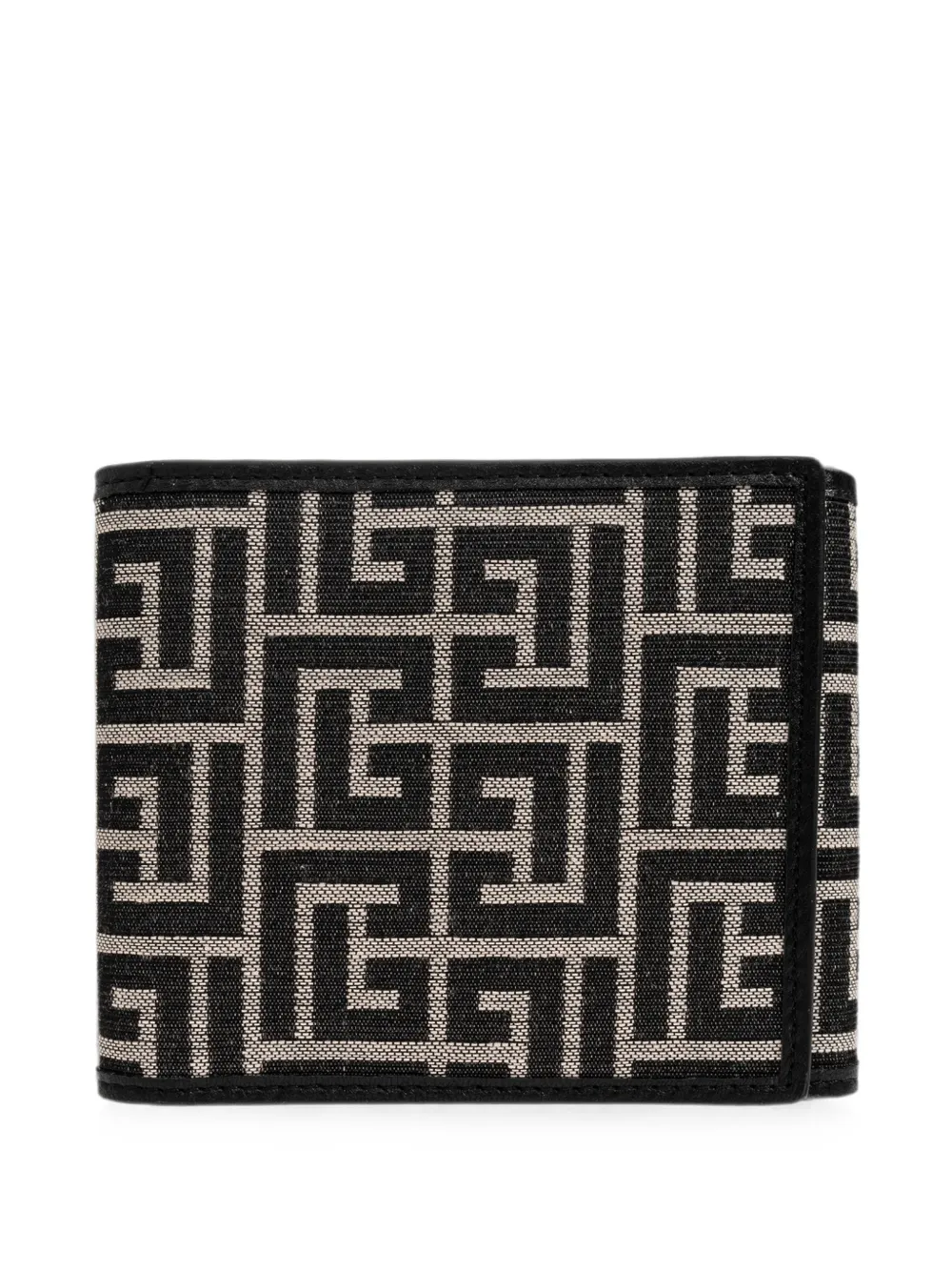Balmain Canvas portemonnee met monogram Zwart