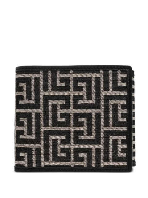 Balmain monogram canvas wallet