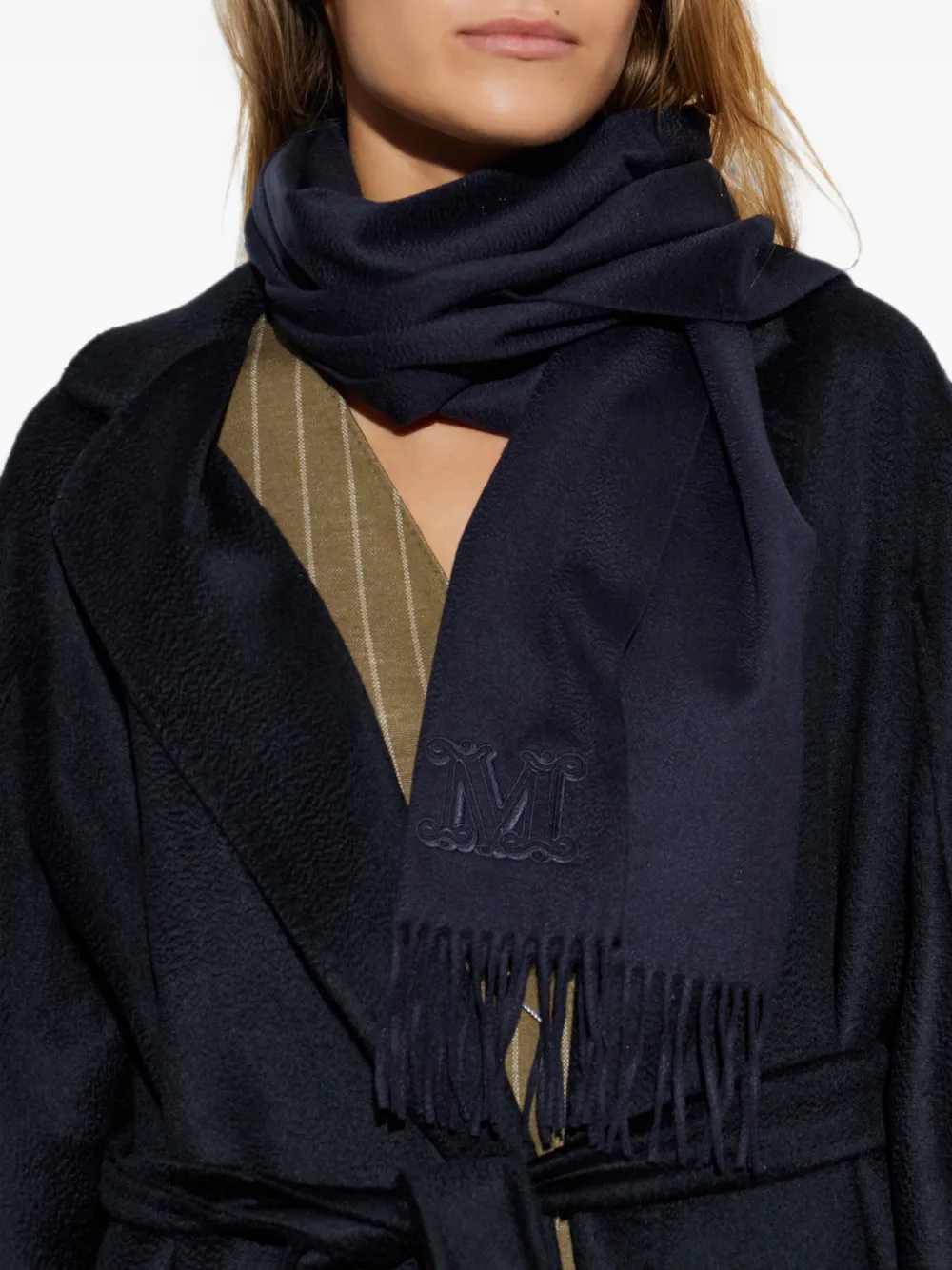 Max Mara Dalia kasjmier sjaal Blauw