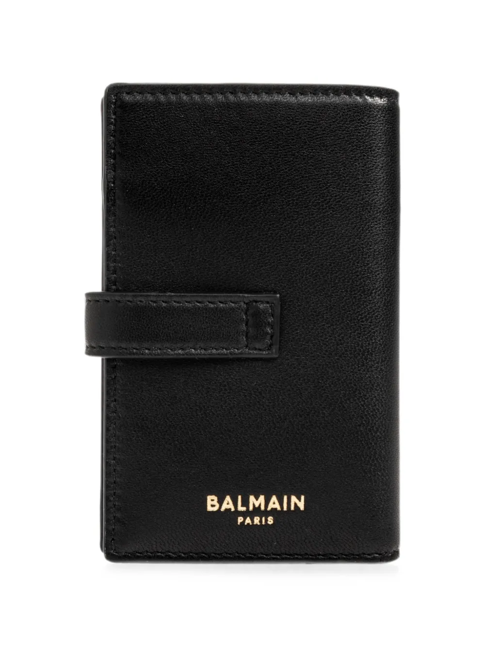 Balmain Leren portemonnee met hangslot Zwart