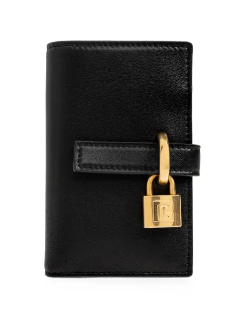 Balmain padlock-detail calf leather wallet