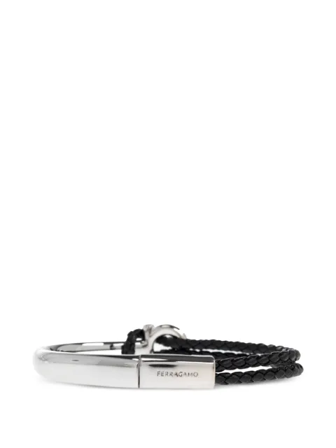 Ferragamo плетеный браслет с пряжкой Gancini