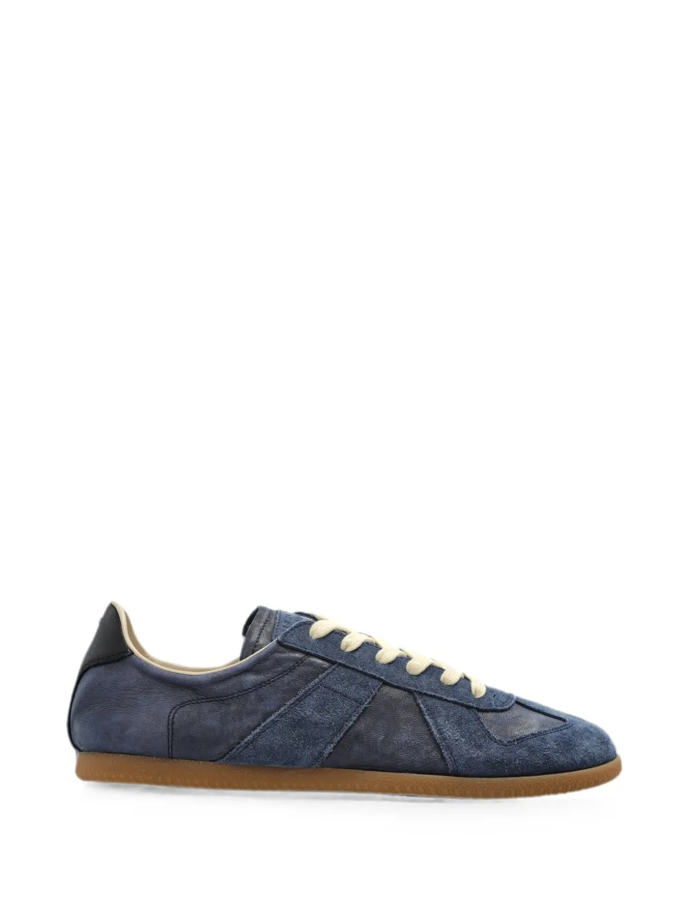 Maison Margiela Replica Calf Leather Sneakers In Blue
