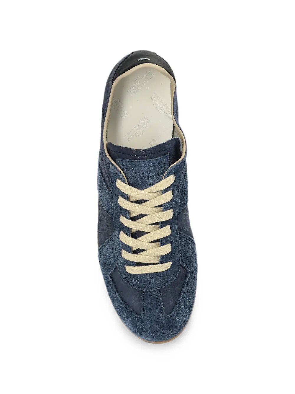 Maison Margiela Replica calf leather sneakers Blauw