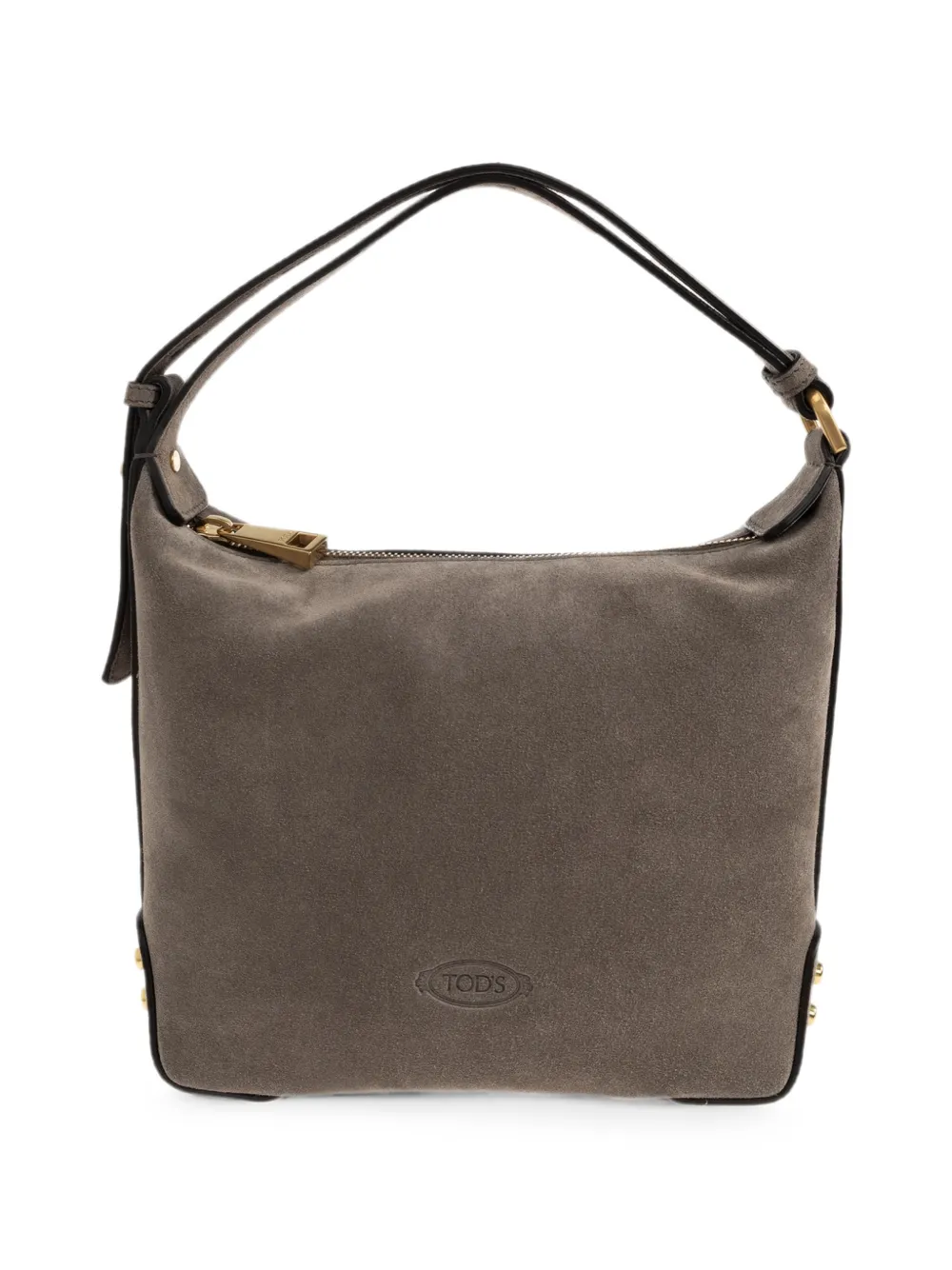 Tod's Metal Dots suède mini-tas Bruin