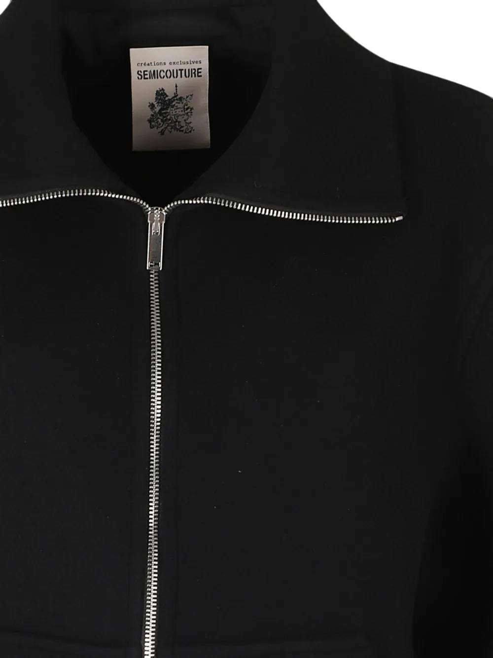 Semicouture Jeane jack met knoop-detail en rits Zwart