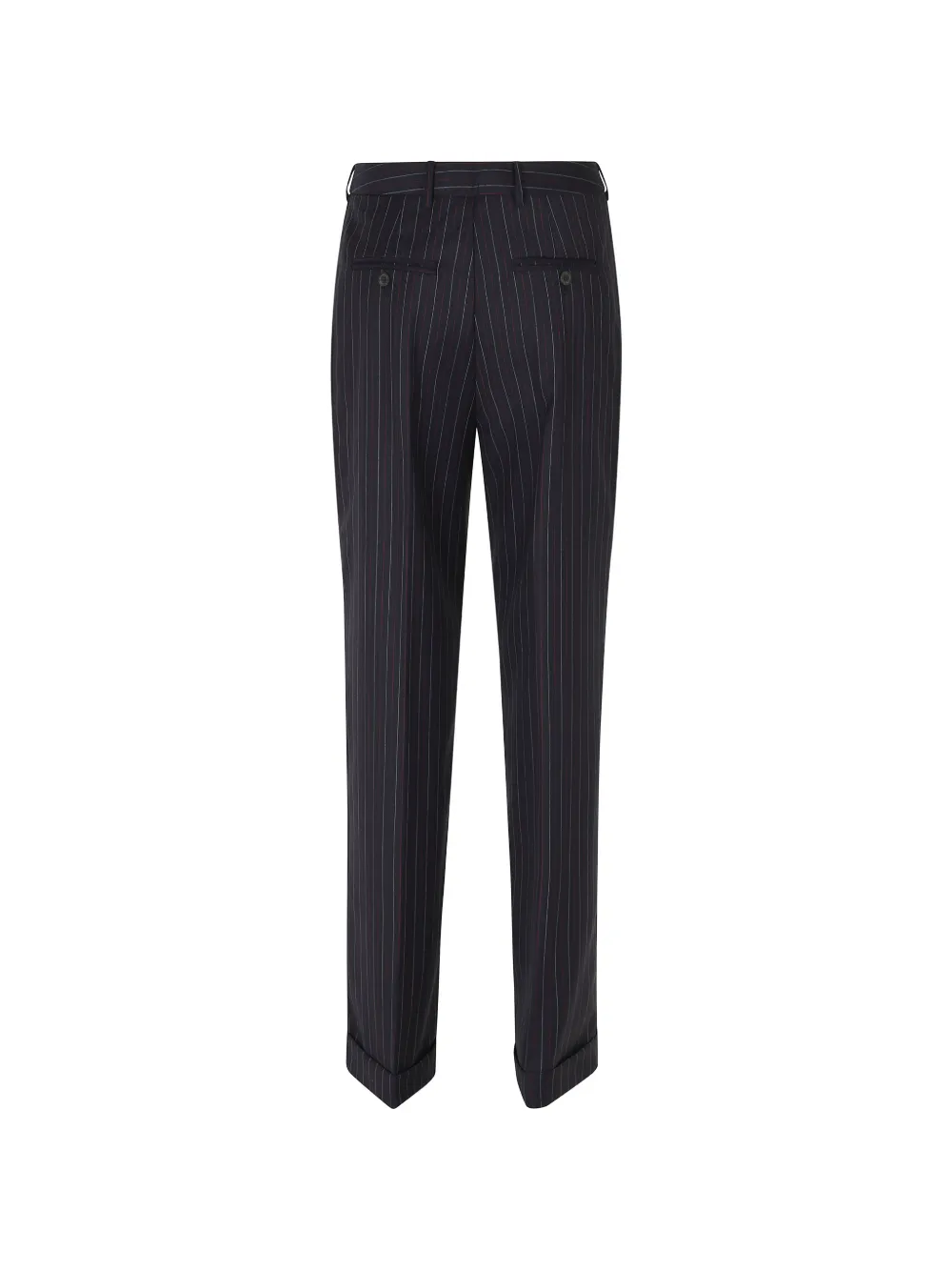 Semicouture Lola omgeslagen broek met krijtstreep Blauw