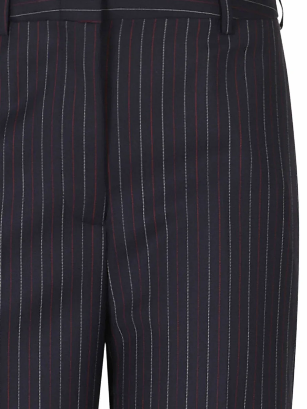 Semicouture Lola omgeslagen broek met krijtstreep Blauw