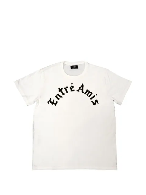 Htc Los Angeles Entre Amis flocked-print cotton T-shirt