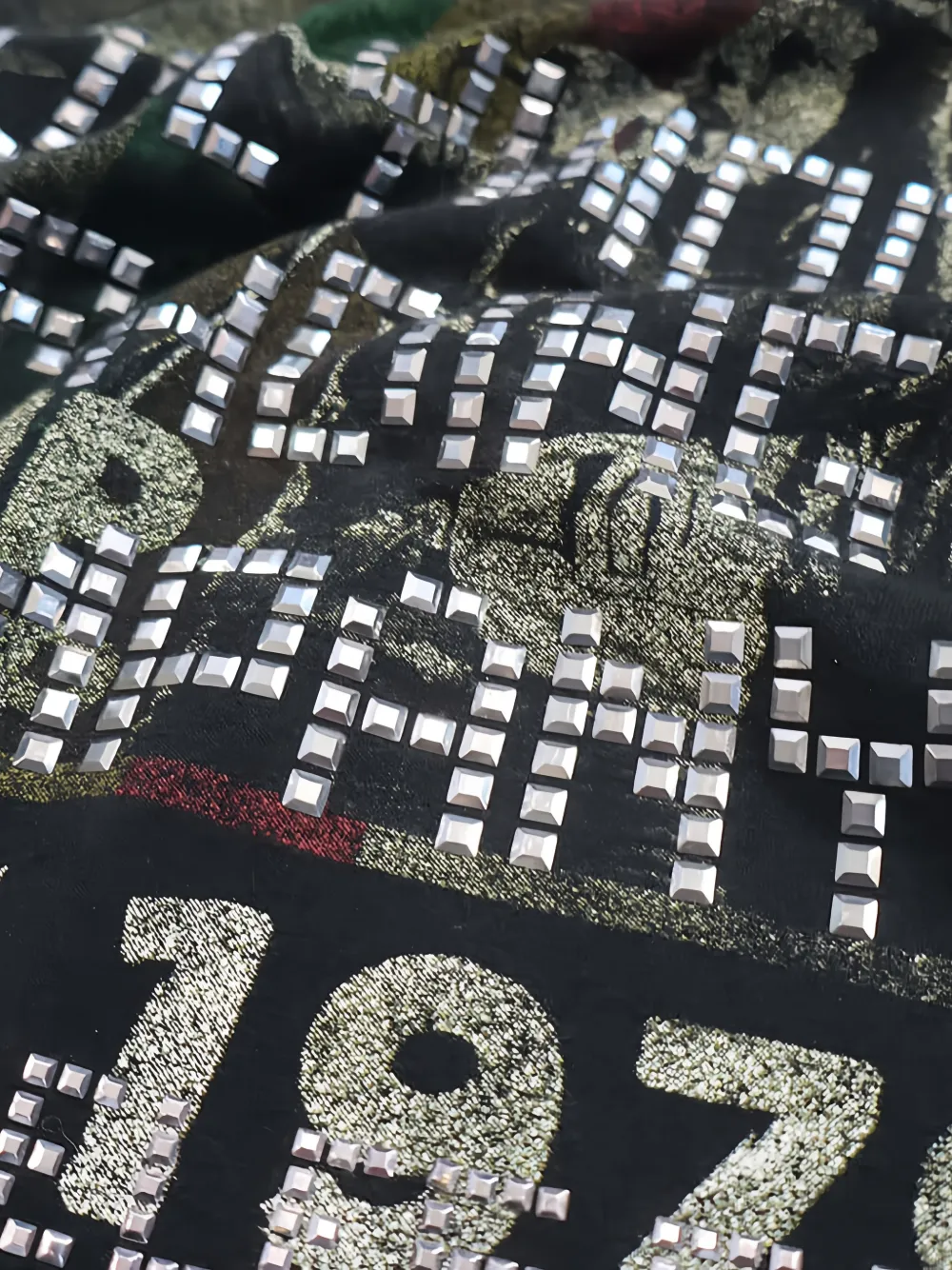 Htc Los Angeles Bob Marley T-shirt met studs Zwart