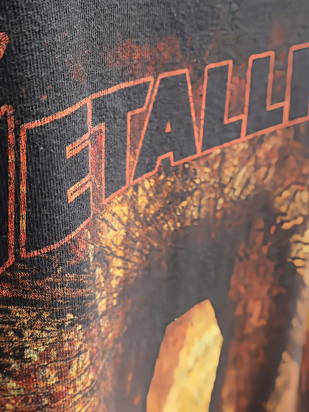 Htc Los Angeles T-shirt met metallica-print en zilveren studs Zwart