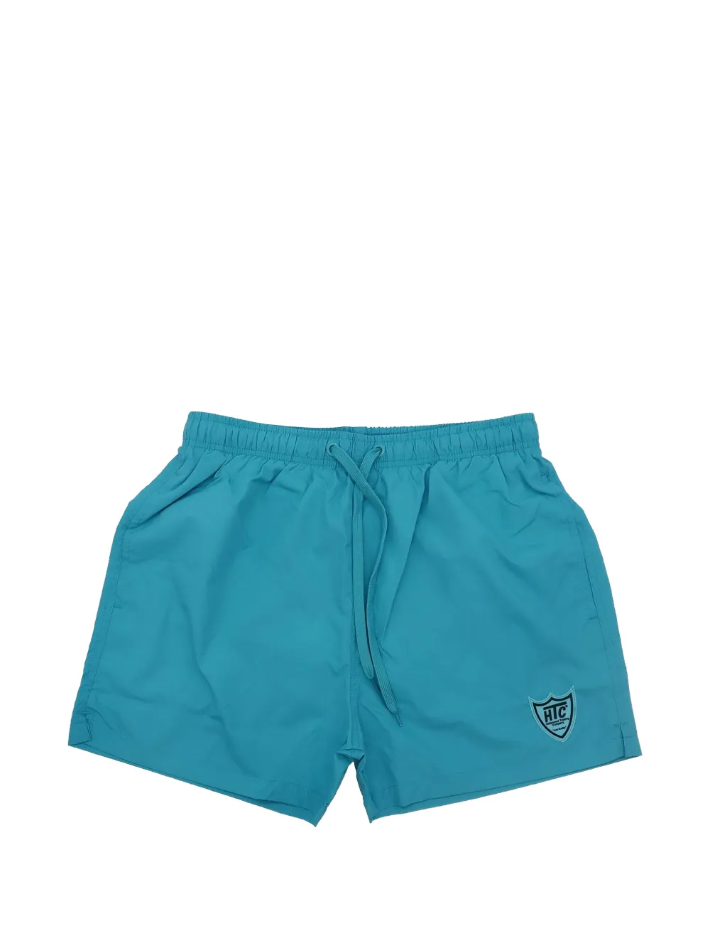 Htc Los Angeles logo-patch drawstring swim shorts - Blu