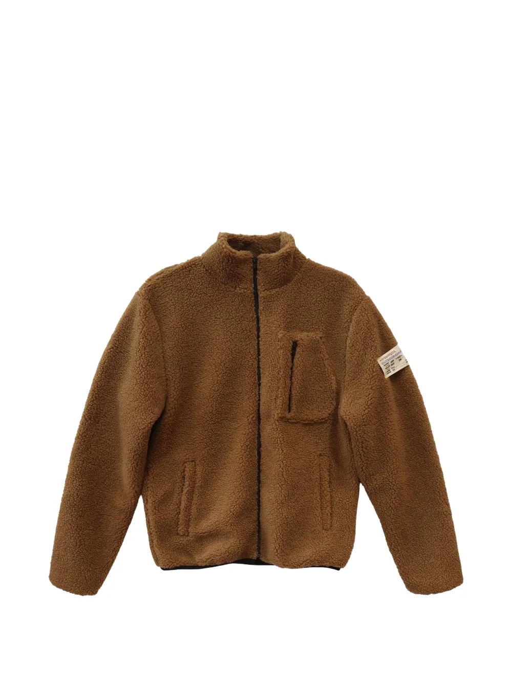 Htc Los Angeles zip-up Teddy jacket - Marrone